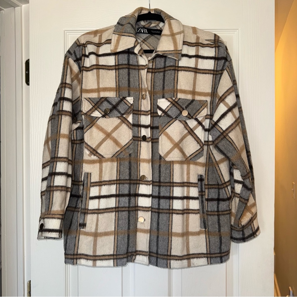 Zara Plaid Shacket